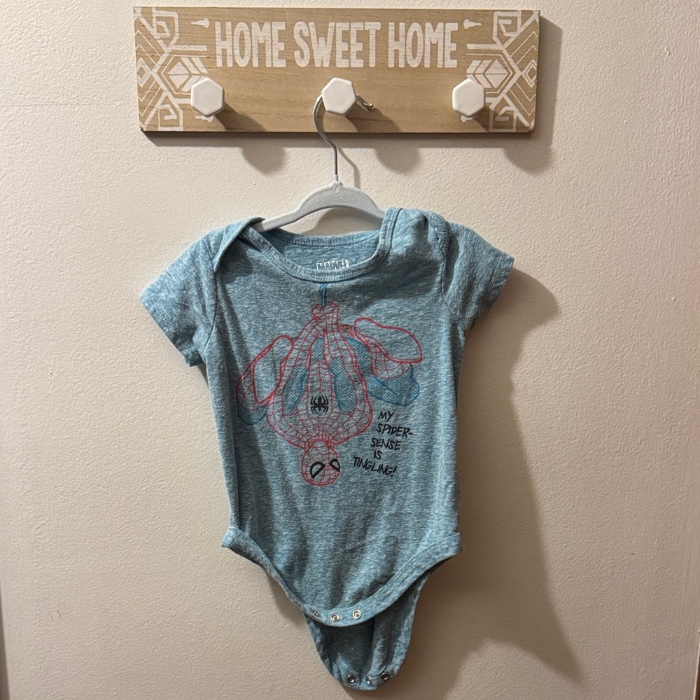 Marvel Spider-Man Gray Kids Bodysuit